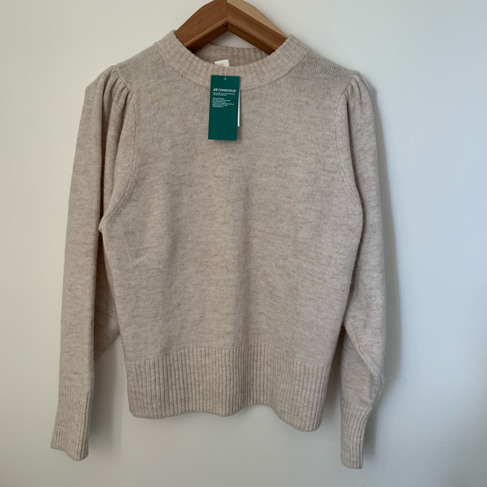 H&M Conscious Puff Sleeved Sweater